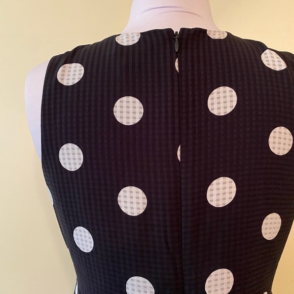 Ann Taylor Polka Dot Tie Front Waist Shell Sz 00P - Picture 5 of 11